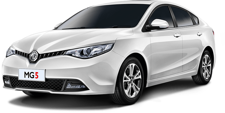 รถยนต์ mg5 สีขาว
